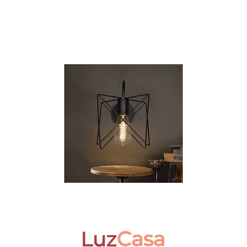 Luminária de parede estilo nórdico retrô para corredor e escada