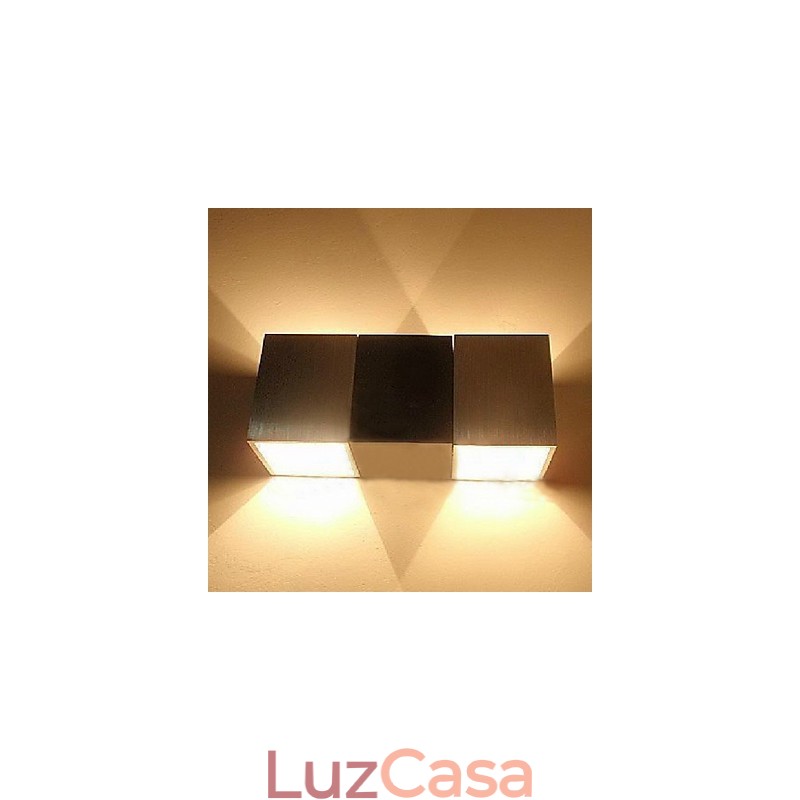 Mini Estilo Flush Mount Wall Lights Moderno Contemporâneo Metal