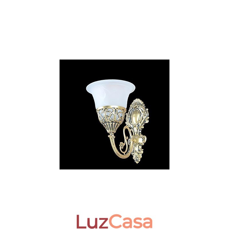 Arandelas de parede de bronze Luzes Moire Vidro Europeu Retro Clássico 220V