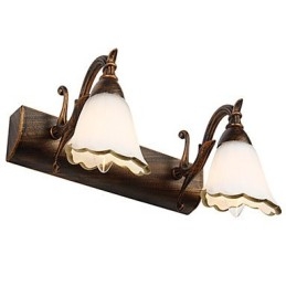 Arandelas de parede Iluminação de banheiro Luzes de parede de leitura Mini estilo rústico Lodge Metal