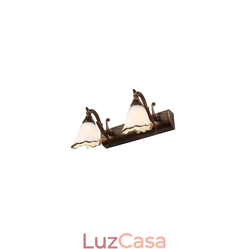 Arandelas de parede Iluminação de banheiro Luzes de parede de leitura Mini estilo rústico Lodge Metal
