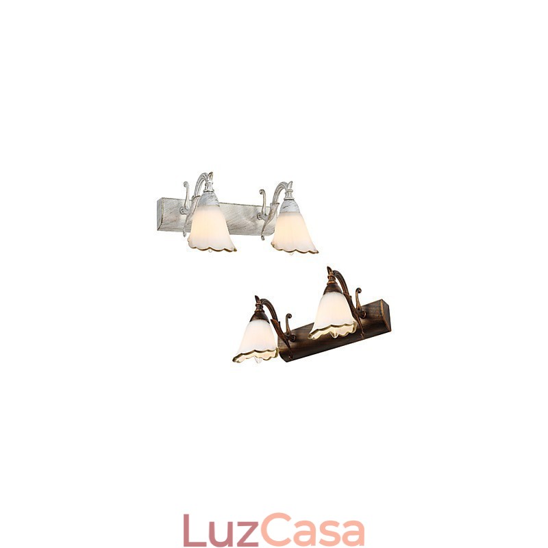 Arandelas de parede Iluminação de banheiro Luzes de parede de leitura Mini estilo rústico Lodge Metal