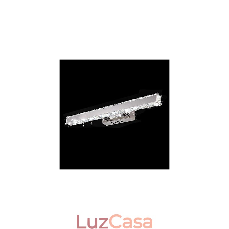 Iluminação de banheiro de cristal Metal moderno e contemporâneo
