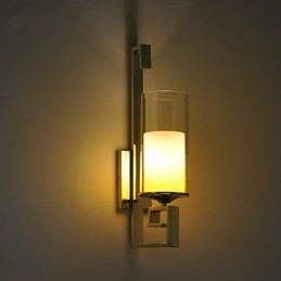 Luminárias de parede de vidro modernas para sala de jantar, luminárias de parede simples para cozinha, bar, café, corredor, varanda, luminária de parede