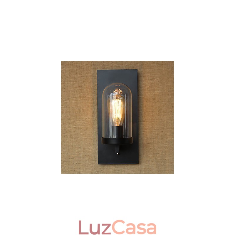 Sala de estar em estilo country americano Corredor pastoral Armazém Indústria Cabeceira Bar Arandela decorativa