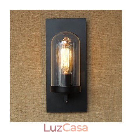 Sala de estar em estilo country americano Corredor pastoral Armazém Indústria Cabeceira Bar Arandela decorativa