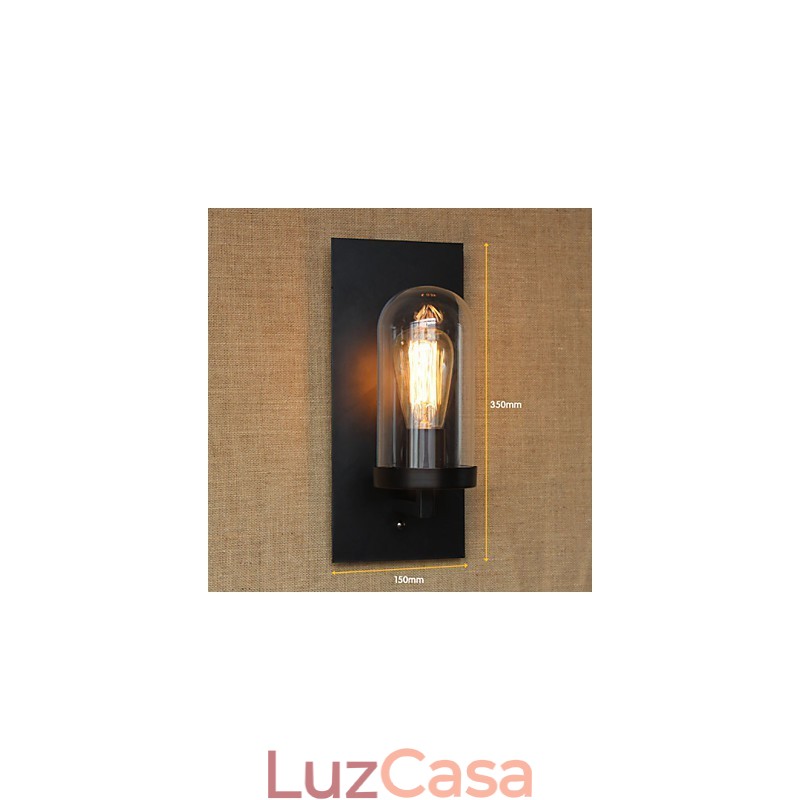 Sala de estar em estilo country americano Corredor pastoral Armazém Indústria Cabeceira Bar Arandela decorativa