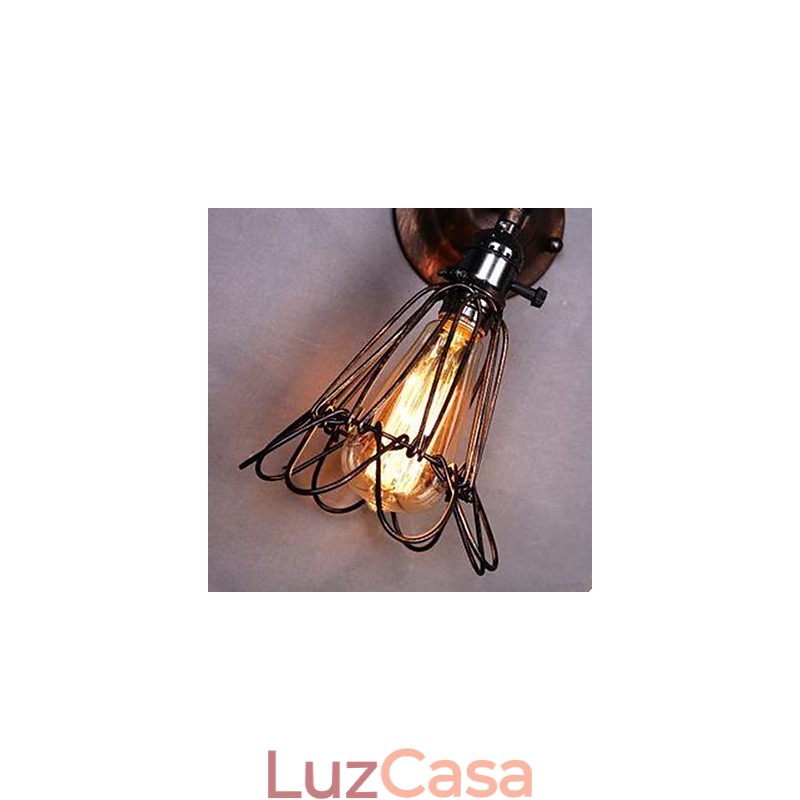 Luminária de parede pequena estilo industrial, restaurando antigas formas de corredor, lâmpadas e lanternas de corredor