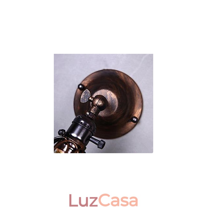 Luminária de parede pequena estilo industrial, restaurando antigas formas de corredor, lâmpadas e lanternas de corredor