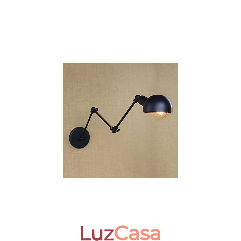 Personalidade braço longo ajustável ângulo barra três retro sala de estar lâmpadas iluminação decorativa parede arandela