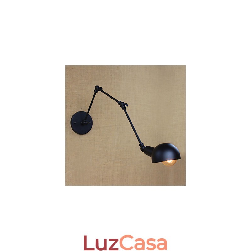Personalidade braço longo ajustável ângulo barra três retro sala de estar lâmpadas iluminação decorativa parede arandela