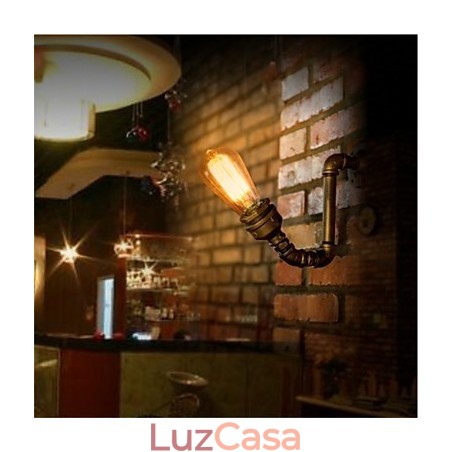 American Village Loft Industrial Edison Estilo Vintage Luminária de Parede Retro Lâmpada de Tubo de Água Luminária de Parede American Village Loft Industrial Edison Estilo Vintage Luminária de Parede Retro Lâmpada de Tubo de Água Luminária de Parede