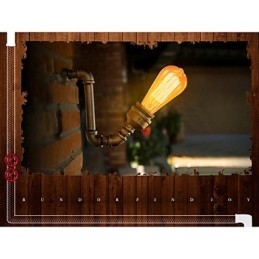 American Village Loft Industrial Edison Estilo Vintage Luminária de Parede Retro Lâmpada de Tubo de Água Luminária de Parede