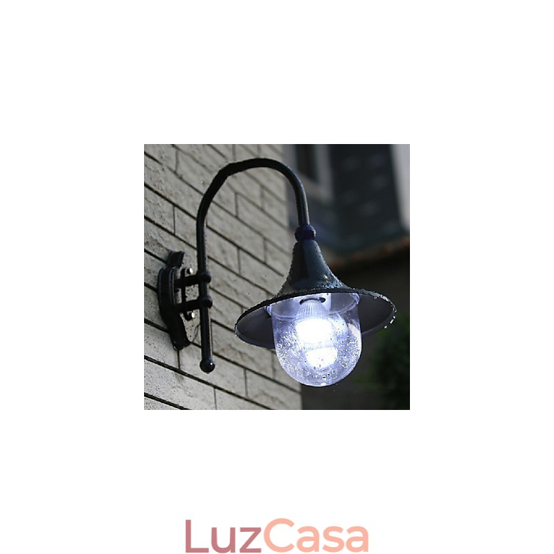 Luminárias de parede externas tradicionais clássicas de metal