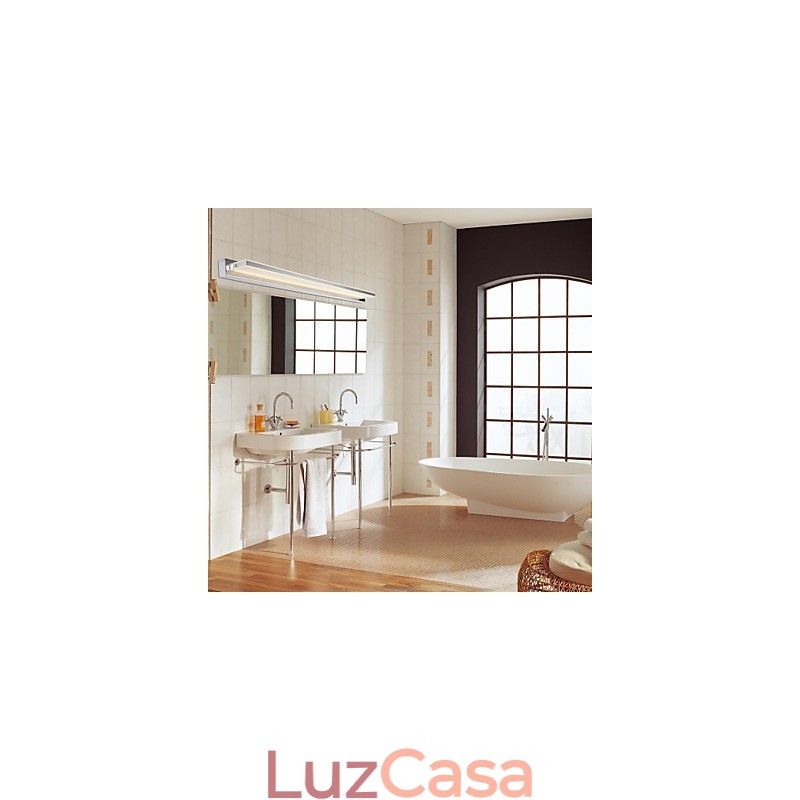 Luminária Espelho Aço Inox e Acrílico 100~240V