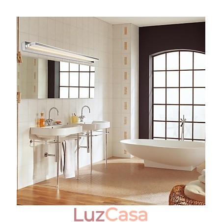 Luminária Espelho Aço Inox e Acrílico 100~240V Luminária Espelho Aço Inox e Acrílico 100~240V