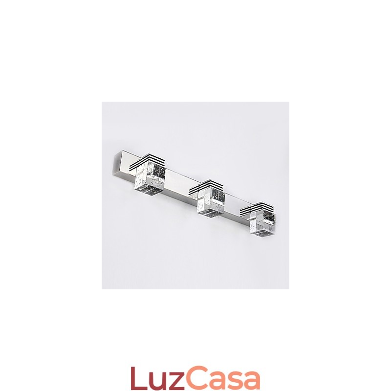 Arandelas de parede Iluminação de banheiro Wall Washers Cristal Mini Estilo Moderno Contemporâneo Metal