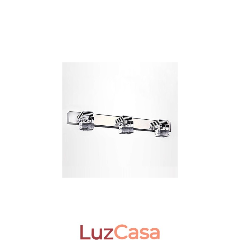 Arandelas de parede Iluminação de banheiro Wall Washers Cristal Mini Estilo Moderno Contemporâneo Metal