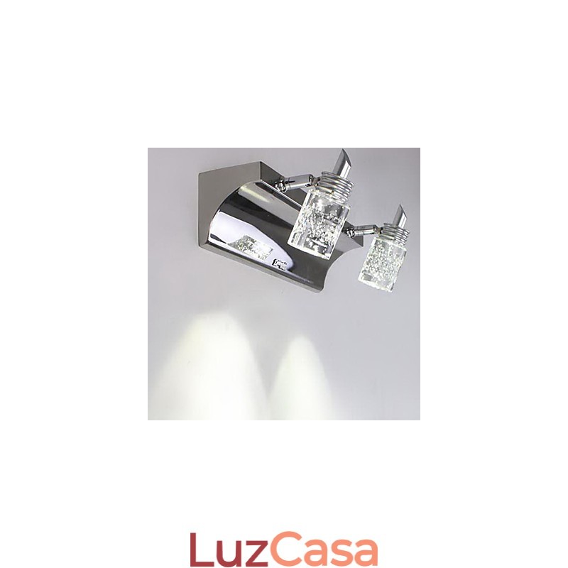 Iluminação de banheiro de cristal Metal moderno e contemporâneo