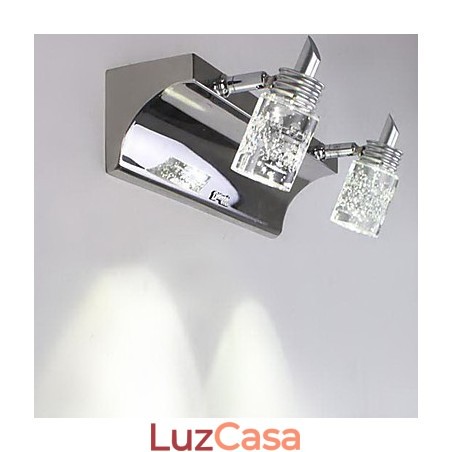 Iluminação de banheiro de cristal Metal moderno e contemporâneo Iluminação de banheiro de cristal Metal moderno e contemporâneo