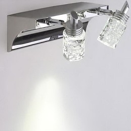 Iluminação de banheiro de cristal Metal moderno e contemporâneo
