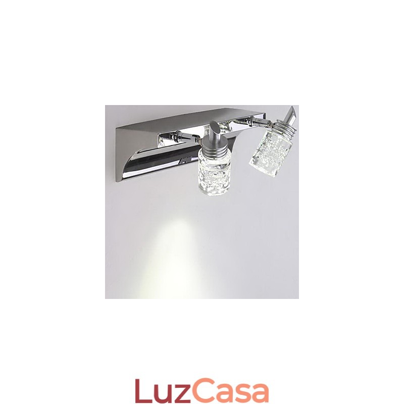 Iluminação de banheiro de cristal Metal moderno e contemporâneo