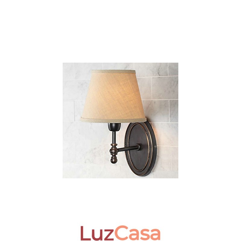 Rural Nordic Restaurando antigas maneiras de tecido quente WallLamp