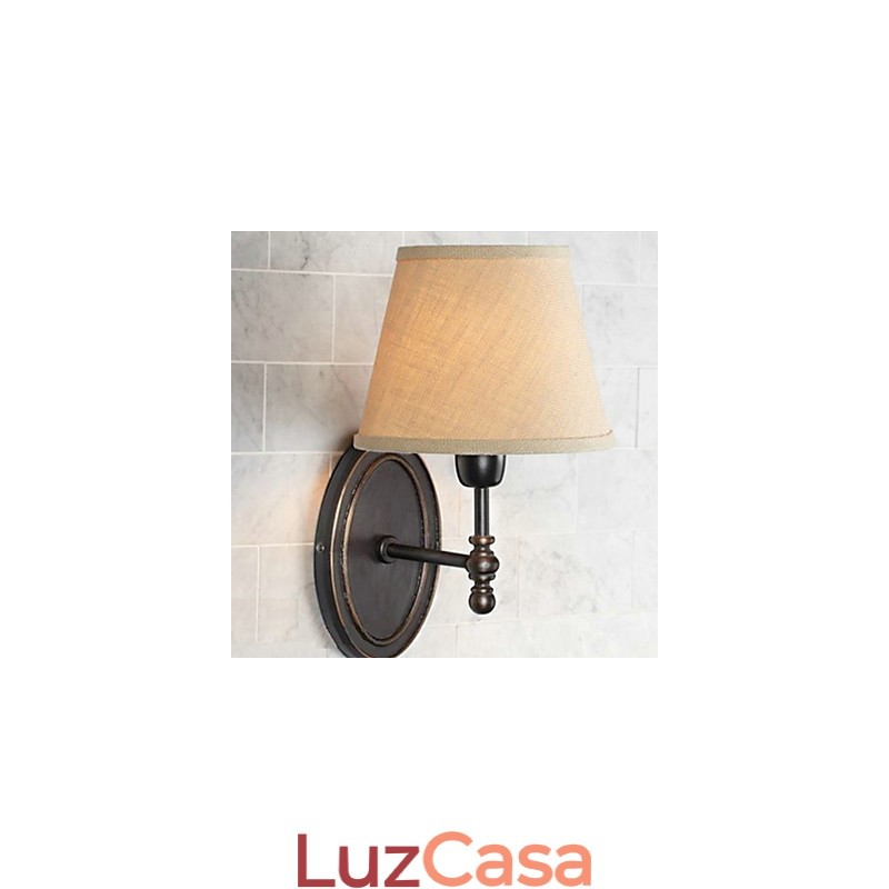 Rural Nordic Restaurando antigas maneiras de tecido quente WallLamp