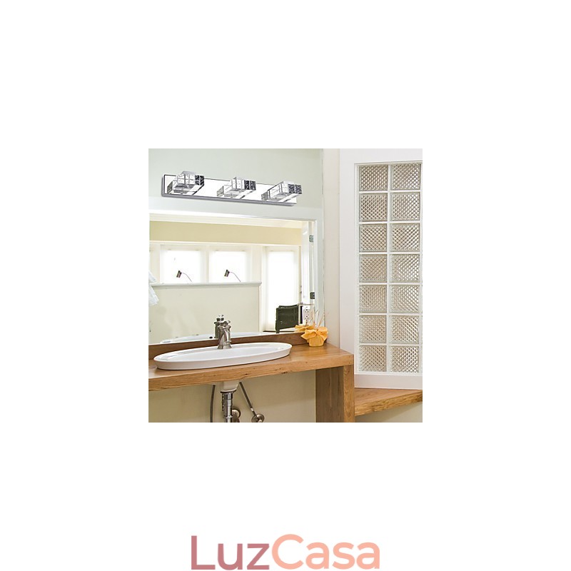 Apliques de parede Iluminação de banheiro Moderno Contemporâneo Metal