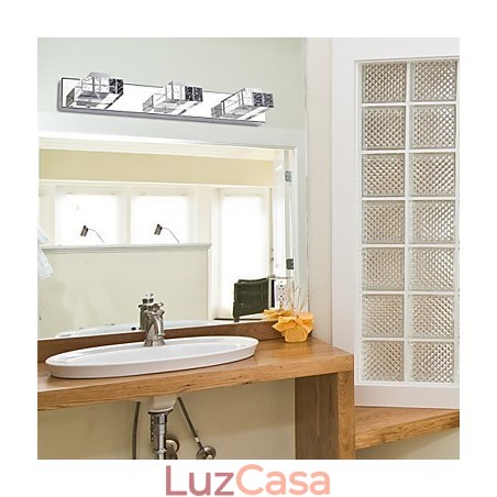 Apliques de parede Iluminação de banheiro Moderno Contemporâneo Metal