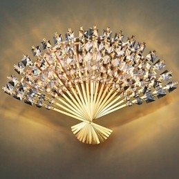 Dia dos Namorados O Ventilador Decoração de Parede Presentes Luminária de Parede de Cristal Contemporânea e Contratada