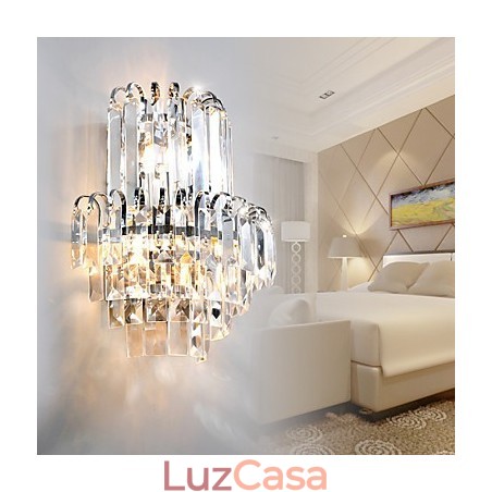 Apliques de parede Cristal Moderno Contemporâneo Vidro Apliques de parede Cristal Moderno Contemporâneo Vidro