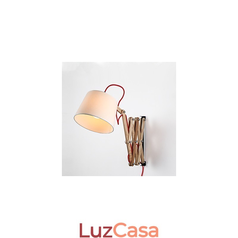 Apliques de parede Luzes de parede de leitura Mini estilo tradicional clássico Madeira Bambu