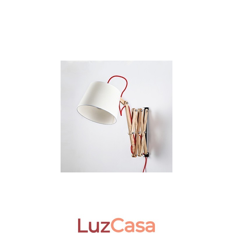 Apliques de parede Luzes de parede de leitura Mini estilo tradicional clássico Madeira Bambu