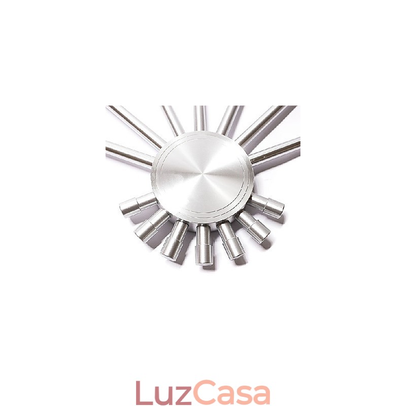 Luminária de parede moderna com design de luz difusa para 7 direções Luz em forma de leque