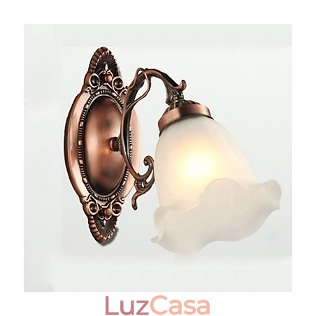 Retro Glass Simples Europeu Moderno Elegância Ferro Forjado Lâmpada de Parede Luz Retro Glass Simples Europeu Moderno Elegância Ferro Forjado Lâmpada de Parede Luz