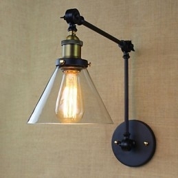 Mediterranean Village Retro Pastoral Vidro Decorativo Parede Sconce Roupas Loja Restaurante Café