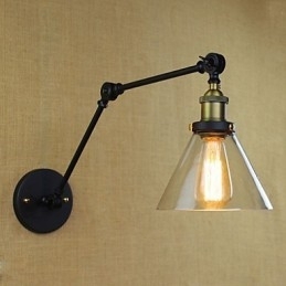 Mediterranean Village Retro Pastoral Vidro Decorativo Parede Sconce Roupas Loja Restaurante Café