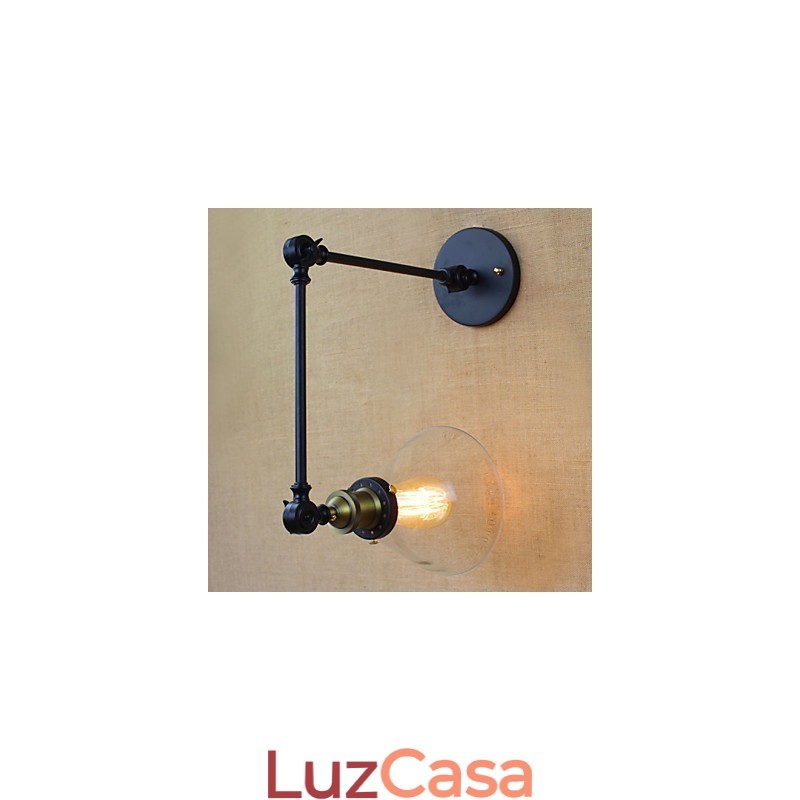 Mediterranean Village Retro Pastoral Vidro Decorativo Parede Sconce Roupas Loja Restaurante Café