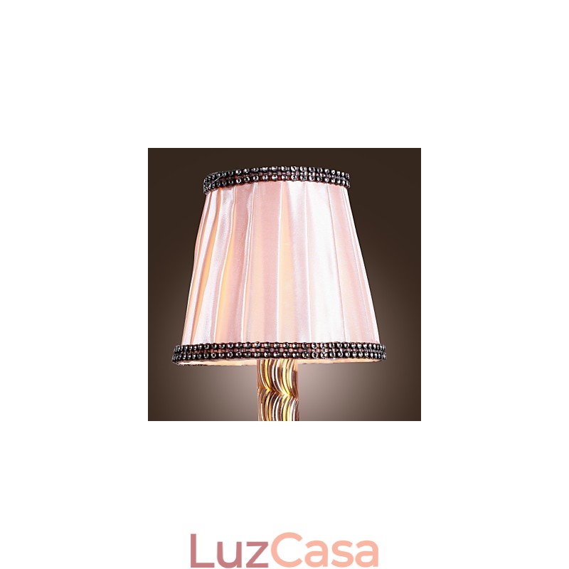 Elegante Luminária de Parede de Cristal em Rosa