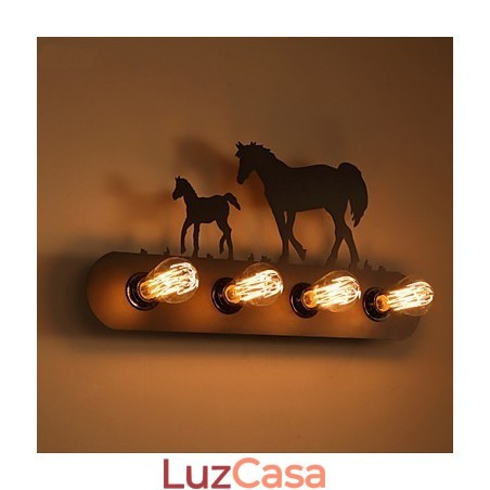 American Village Pastoral LOFT Estilo Quarto Corredor Ferro Retro Cavalo Selvagem Lâmpadas de Parede Frete Grátis American Village Pastoral LOFT Estilo Quarto Corredor Ferro Retro Cavalo Selvagem Lâmpadas de Parede Frete Grátis