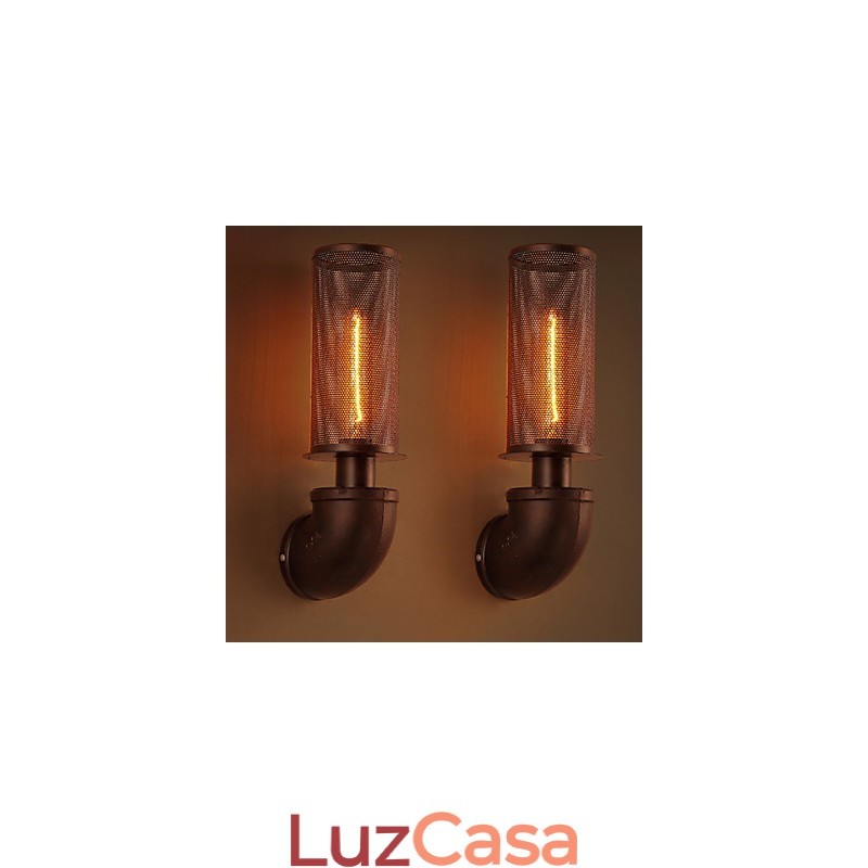 Restaurar formas antigas de ferro forjado loft criativo luminária de parede luzes