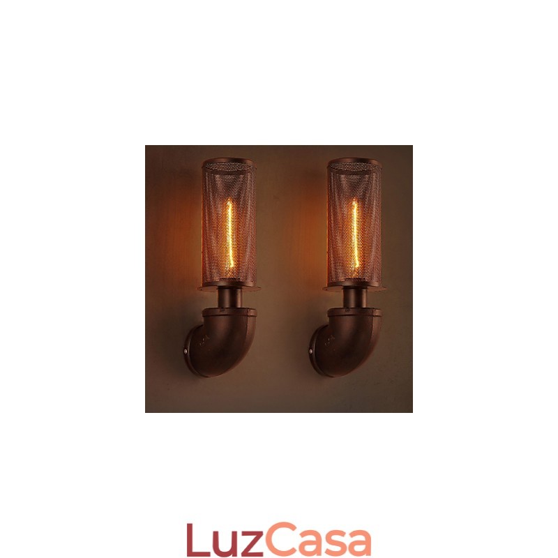 Restaurar formas antigas de ferro forjado loft criativo luminária de parede luzes