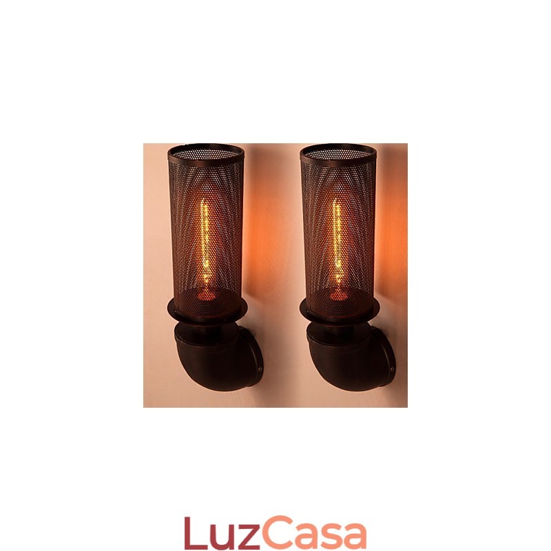 Restaurar formas antigas de ferro forjado loft criativo luminária de parede luzes