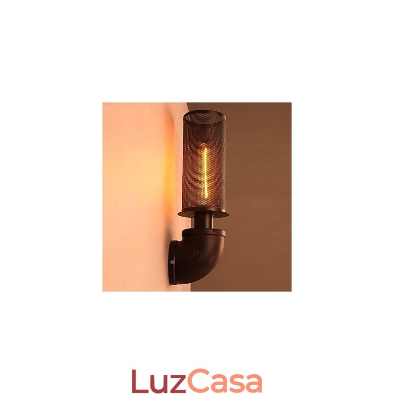 Restaurar formas antigas de ferro forjado loft criativo luminária de parede luzes