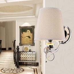 Luminária de parede de cristal contemporânea e contraída criativa em estilo europeu