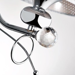 Luminária de parede de cristal contemporânea e contraída criativa em estilo europeu