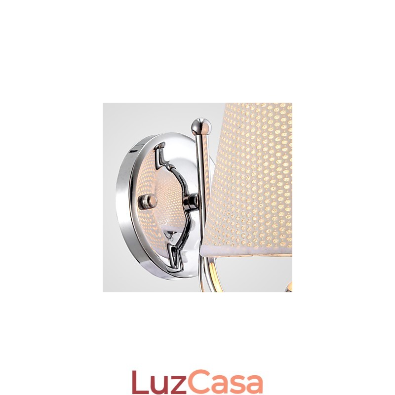 Luminária de parede de cristal contemporânea e contraída criativa em estilo europeu