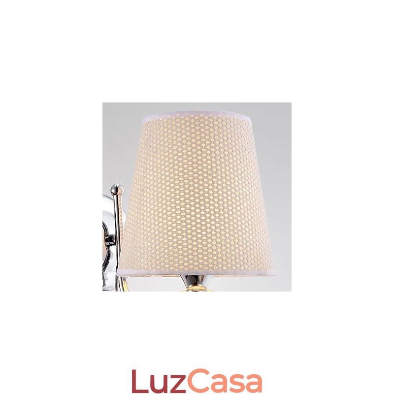 Luminária de parede de cristal contemporânea e contraída criativa em estilo europeu