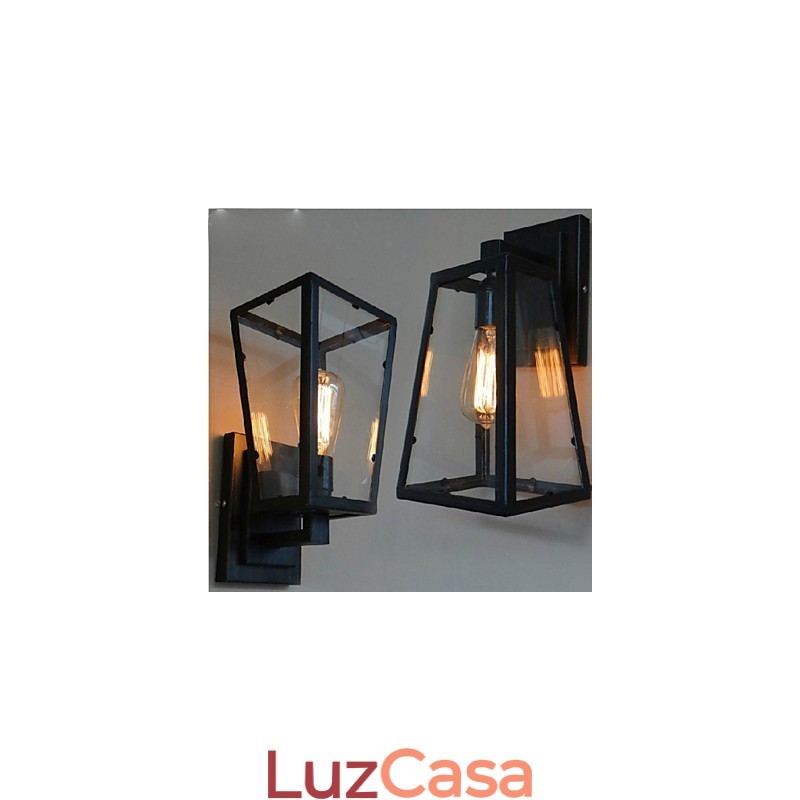 Luminária de parede retrô de qualidade para corredor da indústria eólica com luz de ferro